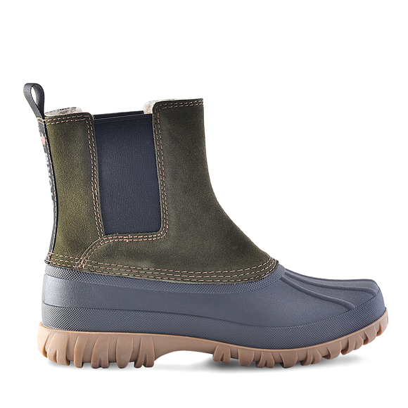 Cougar Women's Cola Waterproof Winter Boot, Black/Olive Suede, 6 Medium - Picture 1 of 1
